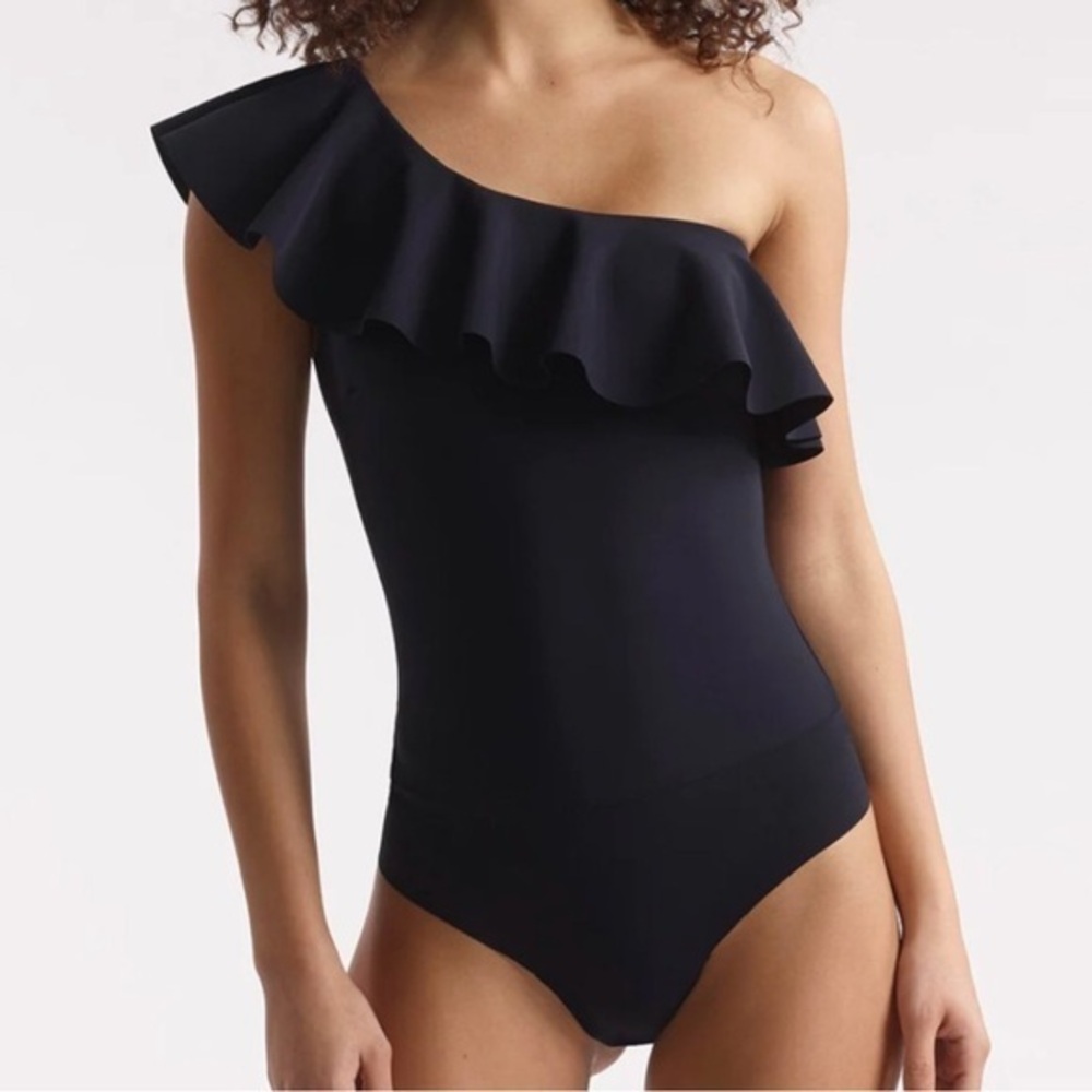 Commando One-Shoulder Neoprene Bodysuit Size Large